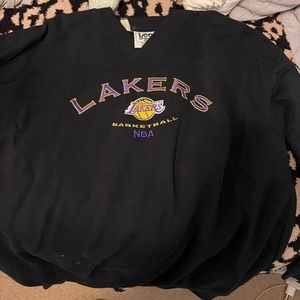 Vintage Lakers Vneck Crewneck